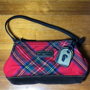 Dooney and Bourke red tartan hand bag